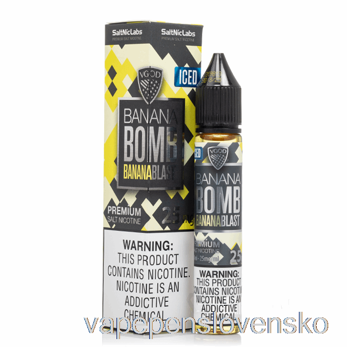 ľadový Banánový Výbuch - Vgod Saltnic - 30 Ml 25 Mg Vape Pero